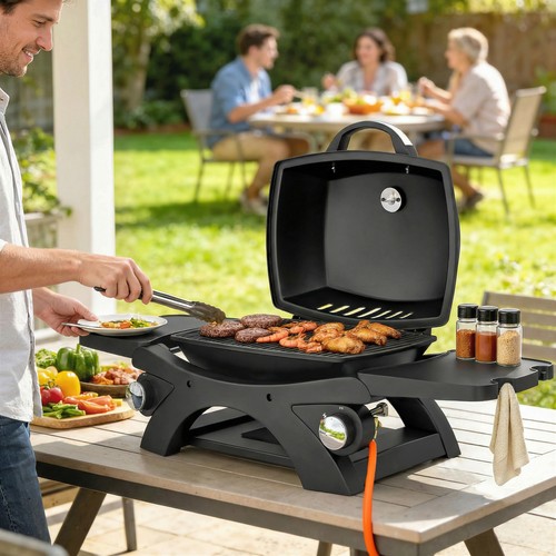 Gas grill with - gas,