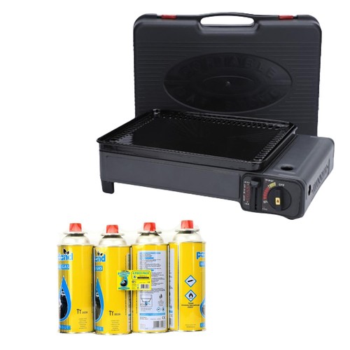 Portable gas grill - bbq, stove