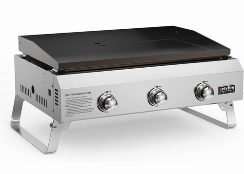 Burner gas plancha portable - 3-burner,