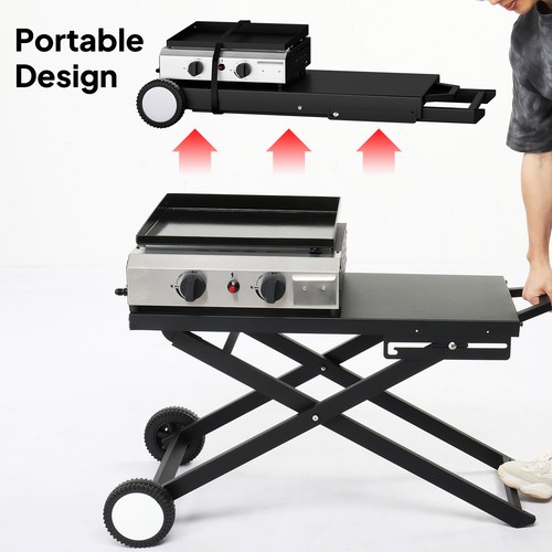 Foldable gas bbq grill with - gas,
